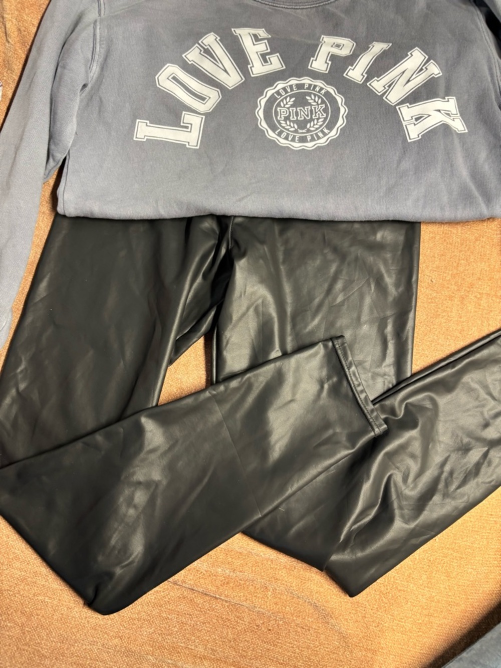 Black Faux Leather Leggings